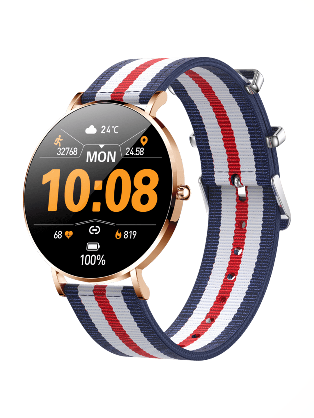 BlackStone Nylon Band - Compatible with Milano Smartwatch